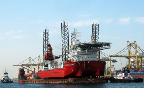 2007: Lamprell entered the wind installation vessel market with contracts for the Seajacks Kraken & Leviathan