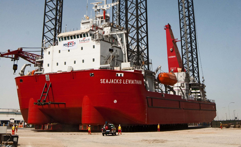 2009: Lamprell delivers its first self-elevating, self-propelled liftboats, the Kraken & Leviathan for client Seajacks