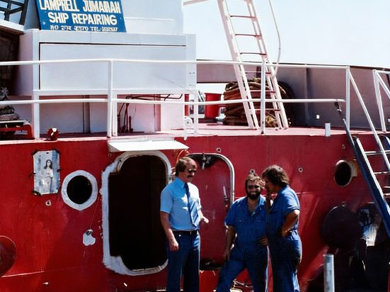 Alan, Bob and Steve in 1981