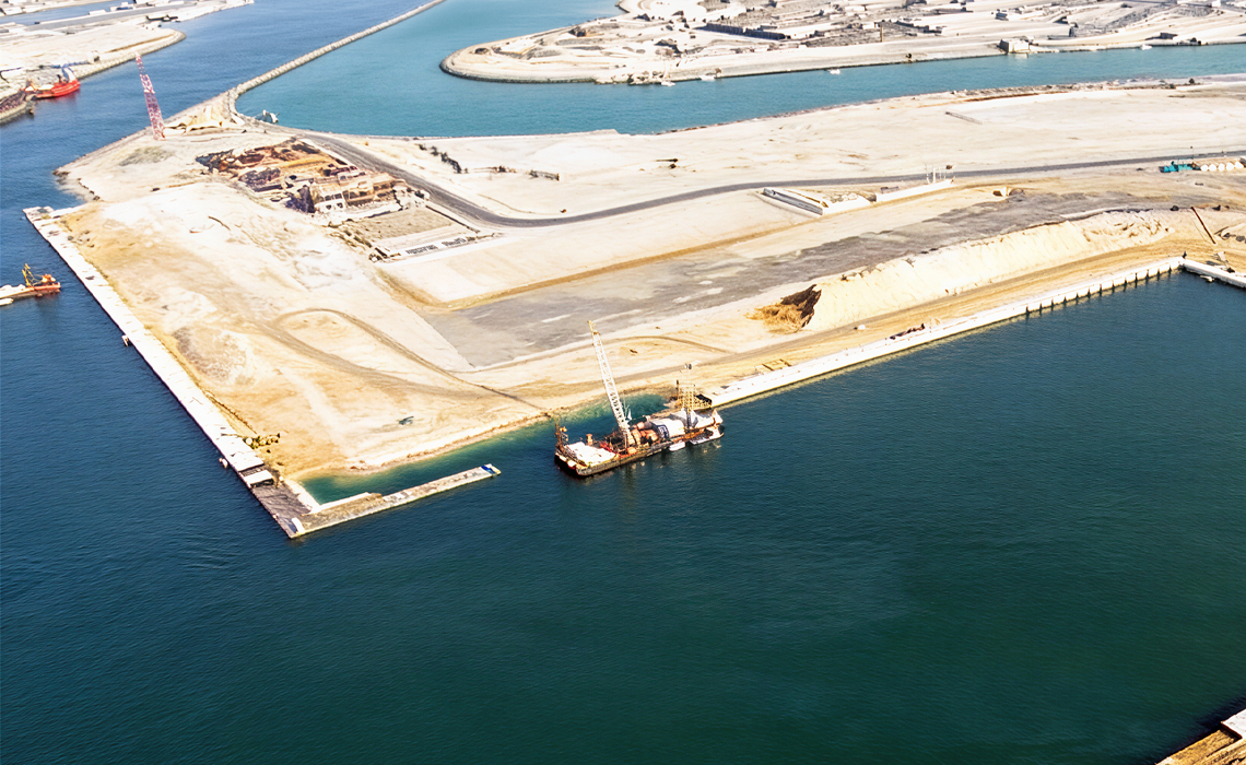 Lamprell's primary facility in Hamriyah under development between 2008 and 2011