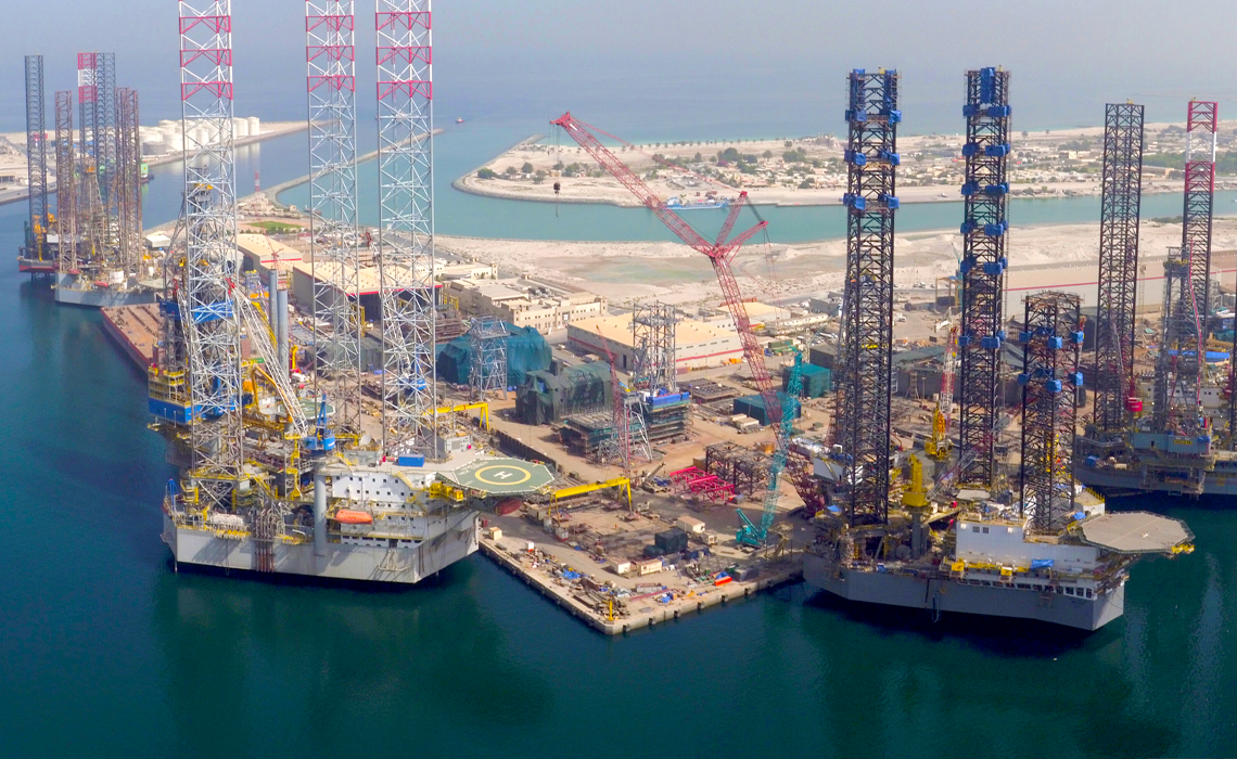 The fully developed Hamriyah yard in 2016